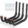 Naikozmo 127 Inch Heavy Duty Large Tool Hanger 4 Pack Wall Mounted Garage Storage Hooks Indoor Outdoor Organizer Rack Load Capacity 50lbs