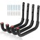 Naikozmo 127 Inch Heavy Duty Large Tool Hanger 4 Pack Wall Mounted Garage Storage Hooks Indoor Outdoor Organizer Rack Load Capacity 50lbs