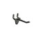 Azar Displays 800072BLK 2Inch Plastic Hook 50PackBlack