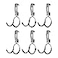 Rubbermaid Universal Powder Coaded Metallic Fasttrack Hanging Garage Hook Organizers for Ladder Tool and Bike Storage 6 Pack
