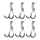 Rubbermaid Universal Powder Coaded Metallic Fasttrack Hanging Garage Hook Organizers for Ladder Tool and Bike Storage 6 Pack