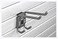 HandiWall Double Utility Hook with Locking Bracket for Tool Storage on Garage Slatwall Panels