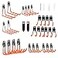 Rlipily 30 Pack Heavy Duty Steel Storage Hooks Wall Mount Garage Hanger Organizer for Bikes Tools Ladders Bulk Items Ropes and More