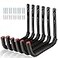 Naikozmo Garage Storage Ladders Hooks 6 Pack Heavy Duty Utility Hanger 98IN Wall Mount Rack Safely Holds 50 Pounds
