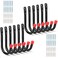 Naikozmo 12 Pack Heavy Duty Steel Garage Storage Hooks 35Inch Wall Mounted J Utility Hanger Holds Up to 50LB