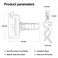 Onesnt 6 Pack ETrack Tool Holders E Track Accessories for Enclosed Trailer to Keep RakesShovels Broome Track Tool Holder Hanger for Trailer Accessories Tool Stabilizer for Etrack Accessories
