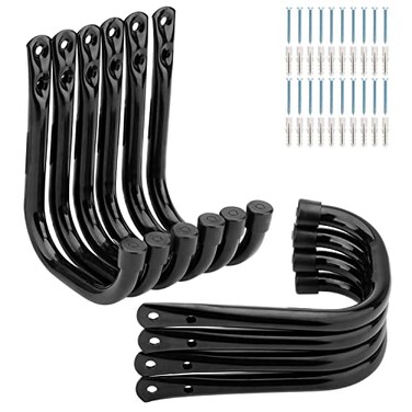 Whrsinlor 10 Pack Garage Storage Hooks Heavy Duty Organizer Utility Hook Wall Mount System Hangers for Ropes Boots Shovels Garden Tools Bulk Items 55Inch x 42Inch