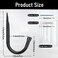 Whrsinlor Garage Storage Hooks 35Inch Heavy Duty Wall Mounted Garage Utility Hooks 12 Pack Hangers Great for Tools Bikes Ladders Chairs