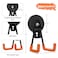 ENUODA Strong Magnetic Hooks Heavy Duty 4 Pack Magnet Garage Hook Heavy Duty Rare Earth Magnets Utility Storage Hooks for Hanging Ladder Power Tool Toolbox Shovel Broom Extension Cord