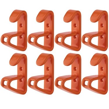 TUBYIC Wheel Display Hooks Car Rim Wheel Display Hooks Solid Steel with Soft Plastic Coated Wheel Rim Hooks for Hanging Rims on The Wall