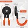Lvoess Heavy Duty Storage Magnetic Utility Hooks Large Garage Magnet Hooks with AntiSlip Coating for Metal CabinetPegboardGarage ShelveGarden Tools 4PCS 259 Orange