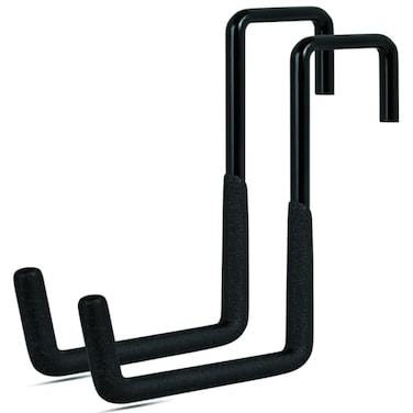 Gueryee Rafter Hanger Hook 2 Pcs Large S Hooks Upgraded Fence Hangers Ladder and Bike Hanging Hooks for Storage Heavy Duty Garage Utility Rafter Hook for Hanging Hose Plants Chairs and More