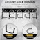 ELEAD 68 All Metal Adjustable Garden Tool Organizer Garage Tool Organizer Wall Mount with Black Hooks Garage Organizers and Storage Tool Hangers for Shed