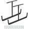 Qinbszad Overhead Garage Storage Rack Heavy Duty Ceiling Garage Storage Hooks Utility Wall Hooks for Lumber Ladder Bike Other Bulky Items