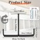 Qinbszad Overhead Garage Storage Rack Heavy Duty Ceiling Garage Storage Hooks Utility Wall Hooks for Lumber Ladder Bike Other Bulky Items