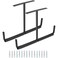 Qinbszad Overhead Garage Storage Rack Heavy Duty Ceiling Garage Storage Hooks Utility Wall Hooks for Lumber Ladder Bike Other Bulky Items