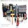 TROPEK 71piece Bracket Kit Compatible with Wall Control Assorted Hooks to hangscrewdrivers sockets Pliers Hammers Calipers Merchandise Scissors Paint Brushes for Tool wall Organization
