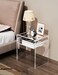 solaround Clear Acrylic End Table 2Tier Bedside nightstand for Living Room Bedroom Home Decor Clear