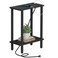 TUTOTAK Small End Table with Charging Station Narrow Side Table with USB Ports and Outlets Skinny Sofa Table Slim Nightstand Living Room Bed Room Black TB01BK060
