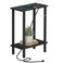 TUTOTAK Small End Table with Charging Station Narrow Side Table with USB Ports and Outlets Skinny Sofa Table Slim Nightstand Living Room Bed Room Black TB01BK060
