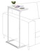 TUTOTAK C Shaped End Table Small Side Table 287 inch Tall Couch Table Sofa Table Living Room Bed Room White TB01BW071