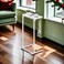 TUTOTAK C Shaped End Table Small Side Table 287 inch Tall Couch Table Sofa Table Living Room Bed Room White TB01BW071