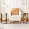 HOOBRO Narrow Side Table 2Tier Slim End Table with Charging Station Skinny Nightstand with Open Storage for Small Spaces Living Room Bedroom Study Rustic Brown and Black BF240UBZ01