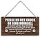 HALUOSI Please Do Not Disturb Wooden Plaque Decor Hanging Home Decor Sign 12x6 inch