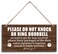 HALUOSI Please Do Not Disturb Wooden Plaque Decor Hanging Home Decor Sign 12x6 inch