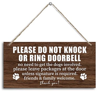HALUOSI Please Do Not Disturb Wooden Plaque Decor Hanging Home Decor Sign 12x6 inch