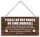 HALUOSI Please Do Not Disturb Wooden Plaque Decor Hanging Home Decor Sign 12x6 inch