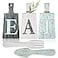 Jetec Cutting Board Eat Sign Set Hanging Art Kitchen Eat Sign Farmhouse Fork and Spoon Wall Decor Rustic Primitive Country Kitchen Decor for Home over Cabinet DecorationGray White Blue