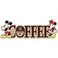 Open Road Brands Disney Mickey Mouse and Minnie Mouse Coffee Wood Tabletop Decor Adorable Mickey Mouse Decoration to Hang or Display
