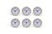SJT ENTERPRISES, INC. SJT ENTERPRISES INC 6Pack 25 Craft White Clock Insert with Gold Plastic Rim Quartz Movement Battery NOT Included SJT00028