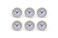 SJT ENTERPRISES, INC. SJT ENTERPRISES INC 6Pack 25 Craft White Clock Insert with Gold Plastic Rim Quartz Movement Battery NOT Included SJT00028