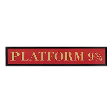 Open Road Brands Harry Potter Platform 9 34 Wood Wall Decor Fun Harry Potter Sign for Bedroom or Movie Room