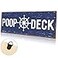 Jetec POOP DECK Sign Nautical Nursery Wall Decor Rustic Beach Bathroom Wood Sign Nautical Boat Decor Ocean Coastal Theme Decorations for Home Hanging for Ocean Bathroom 157 x 59 InchBlue