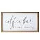 VILIGHT Farmhouse Coffee Bar Sign Love Is Brewing 16 x 9 MDF Wood Wall Mount or Freestanding