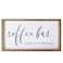VILIGHT Farmhouse Coffee Bar Sign Love Is Brewing 16 x 9 MDF Wood Wall Mount or Freestanding