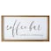 VILIGHT Farmhouse Coffee Bar Sign Love Is Brewing 16 x 9 MDF Wood Wall Mount or Freestanding
