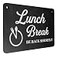 OriginDesigned Lunch Break Hanging Sign Be Back Soon Notice Blackboard