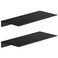 Danpoo 12 inch Metal Floating Shelves for Wall Organizer Storage Display Shelves for Bathroom Living Room Kitchen BedroomMatte Black 2Pack