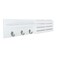 Kiera Grace kieragrace Sydney Mail Shelf 3 Hooks WALL Organization White