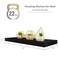 Sorbus Floating Shelves for Wall 24 Bathroom Shelves Wall Decor for Bedroom Kitchen Living Room Home Decor Book Storage Mounted Floating Shelf with Invisible Brackets Black 2 Pack