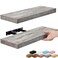 Sorbus Floating Shelves for Wall 16 Inch Floating Shelf for Kitchen Bedroom Living Room Bathroom Home Wall Decor Mounted Bathroom Shelves with Invisible Brackets Grey 2 Pack