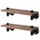 HouseAid Industrial Pipe Floating Shelves Rustic Farmhouse Pipe Shelf for Living Room Bedroom Bathroom and Kitchen Wall Mounted Matte Black 2 Pack