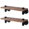 HouseAid Industrial Pipe Floating Shelves Rustic Farmhouse Pipe Shelf for Living Room Bedroom Bathroom and Kitchen Wall Mounted Matte Black 2 Pack