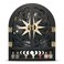 FNYDOX Crystal Display Shelf for Wall Crescent Moon Phase Wall Shelf Decor Wooden Storage Organizer for Stones Collection Essential Oil Display Arch Crystal Holder Shelf for Meditation Room
