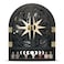 FNYDOX Crystal Display Shelf for Wall Crescent Moon Phase Wall Shelf Decor Wooden Storage Organizer for Stones Collection Essential Oil Display Arch Crystal Holder Shelf for Meditation Room