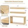 Sorbus Floating Shelves for Wall Set of 3 Bathroom Shelves for Wall Storage Over Toilet Bedroom Farmhouse Decor 2 Floating Shelves with Invisible Brackets 1 Rectangular Box